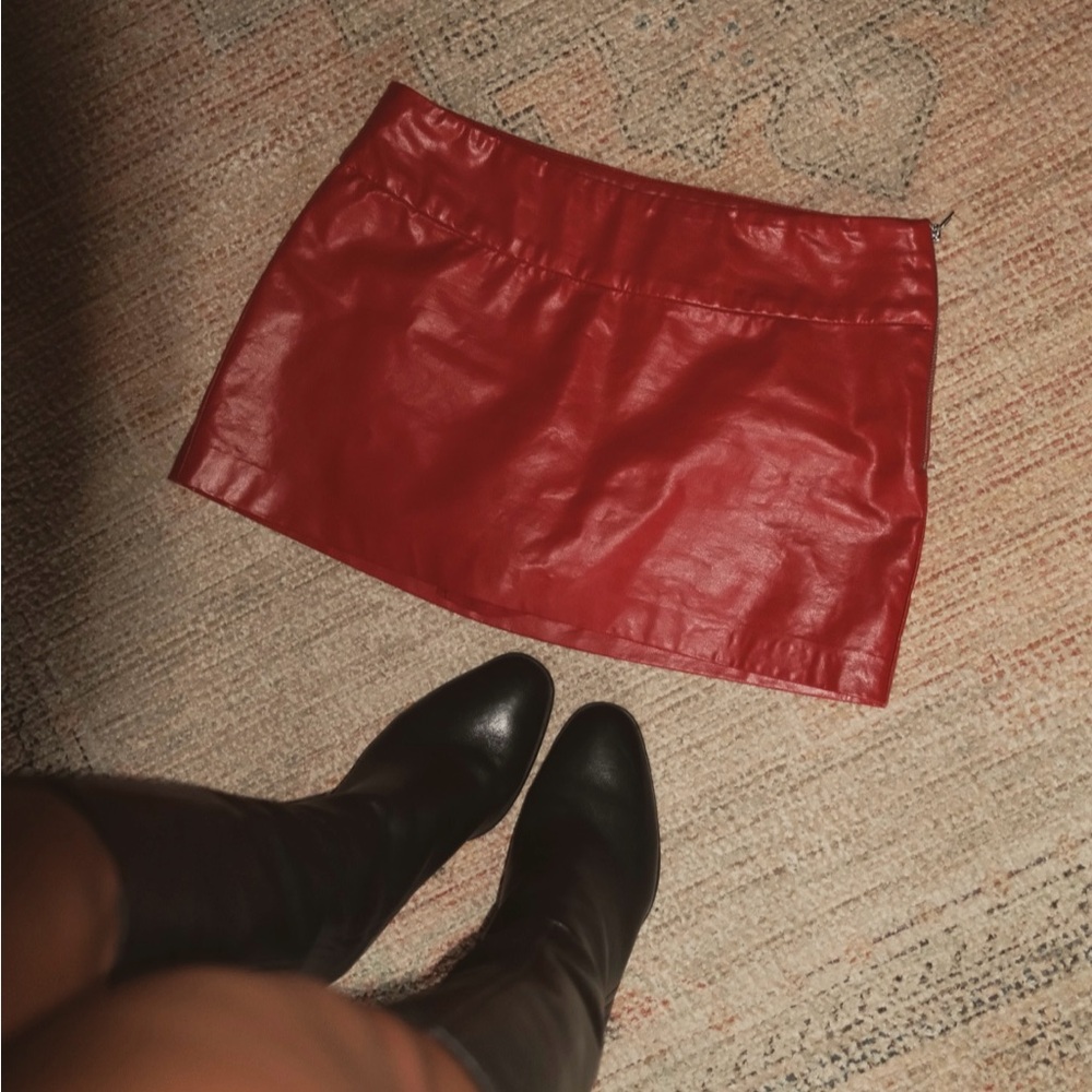 Red Mini Skirt